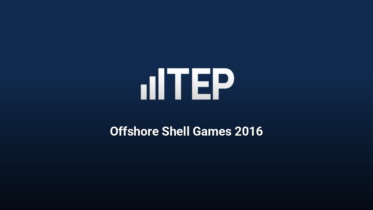Offshore Shell Games 2016