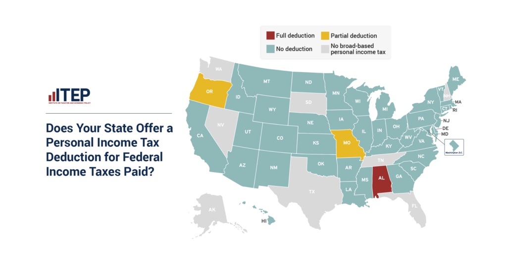 Which States Allow Deductions for Federal Income Taxes Paid?