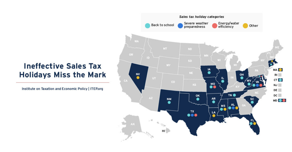 Ineffective Sales Tax Holidays Miss the Mark