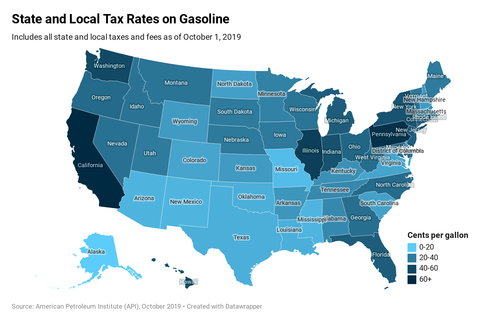 What is the Gas Tax Rate Per Gallon in Your State? – ITEP