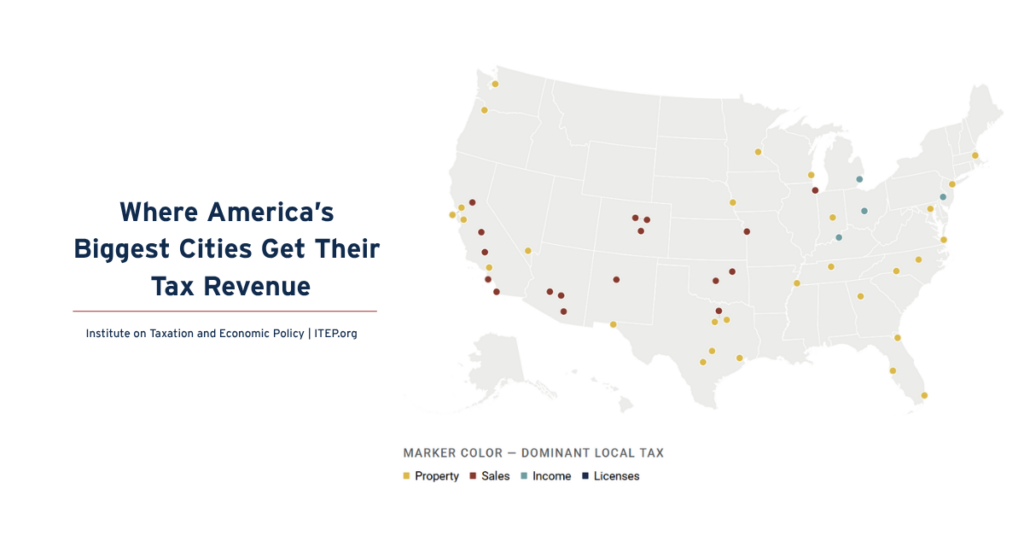 Where America’s Biggest Cities Get Their Tax Revenue