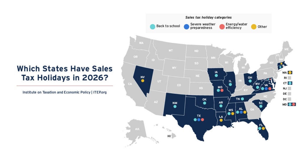Which States Have Sales Tax Holidays in 2026?