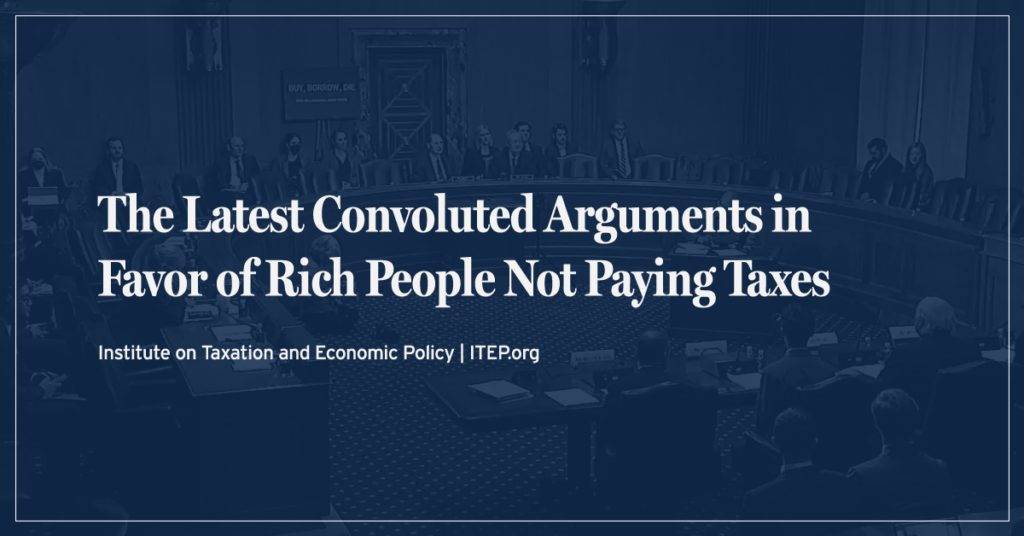 The Latest Convoluted Arguments in Favor of Rich People Not Paying Taxes